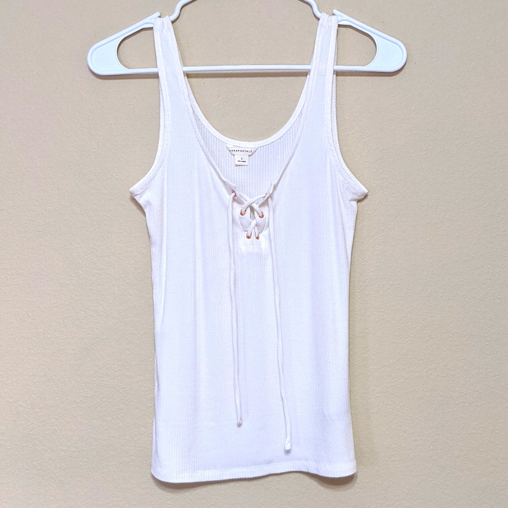 Aeropostale white tank